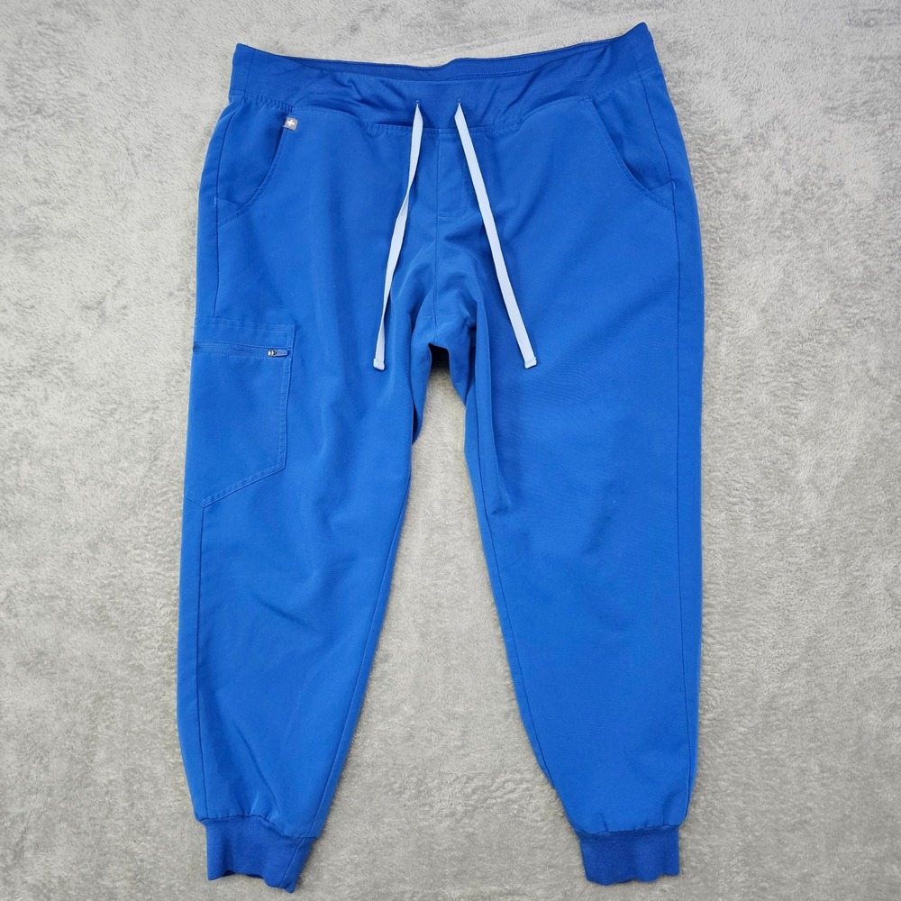 FIGS Royal Blue Zamora Jogger Scrub Pants Women's XL/P Medical‎ Techwear